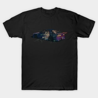 Japanese Manga Themed Drift Car T-Shirt